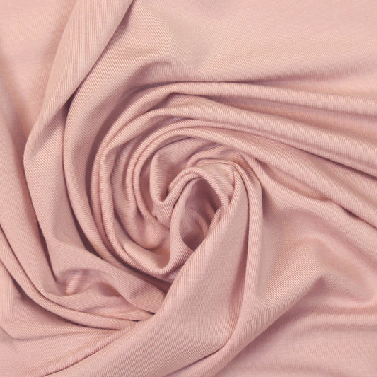 dusty blush Oeko-Tex bamboo/spandex 4-way jersey