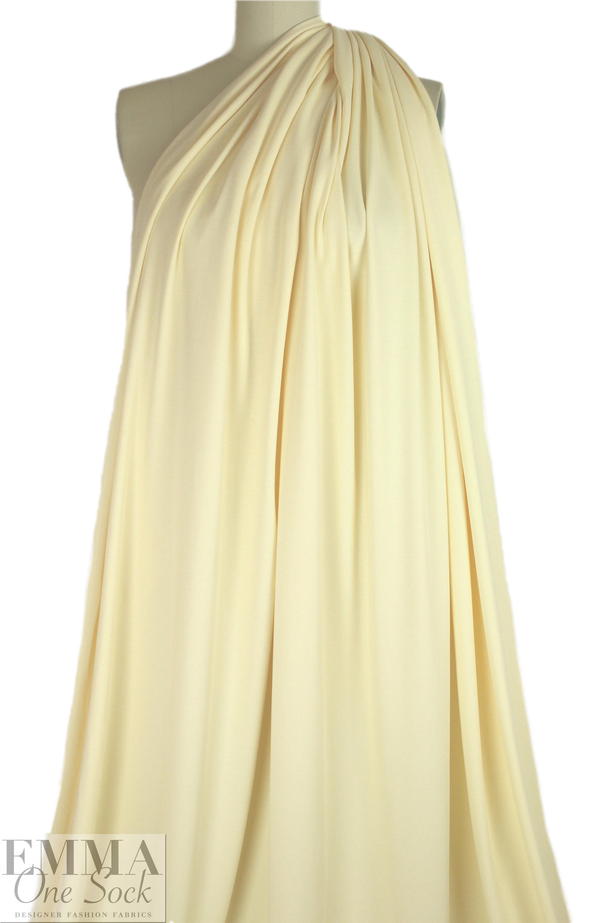 organic cotton interlock, Oeko-Tex certified - pale butter 1.75 yd