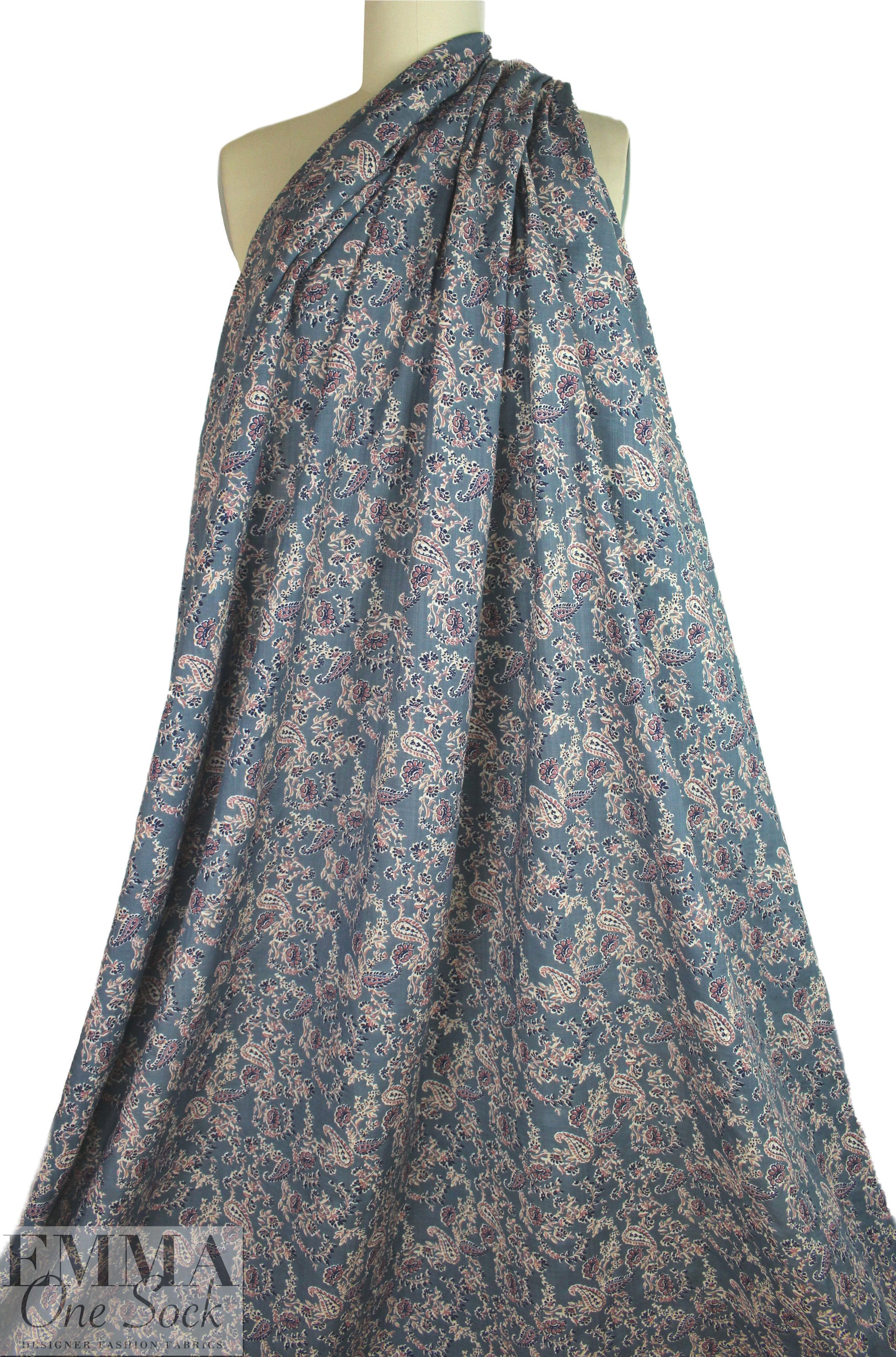 'flower child' cotton/rayon voile woven - coronet 1.125 yds