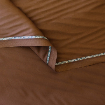 Giza 100% Egyptian cotton shirting - nutmeg