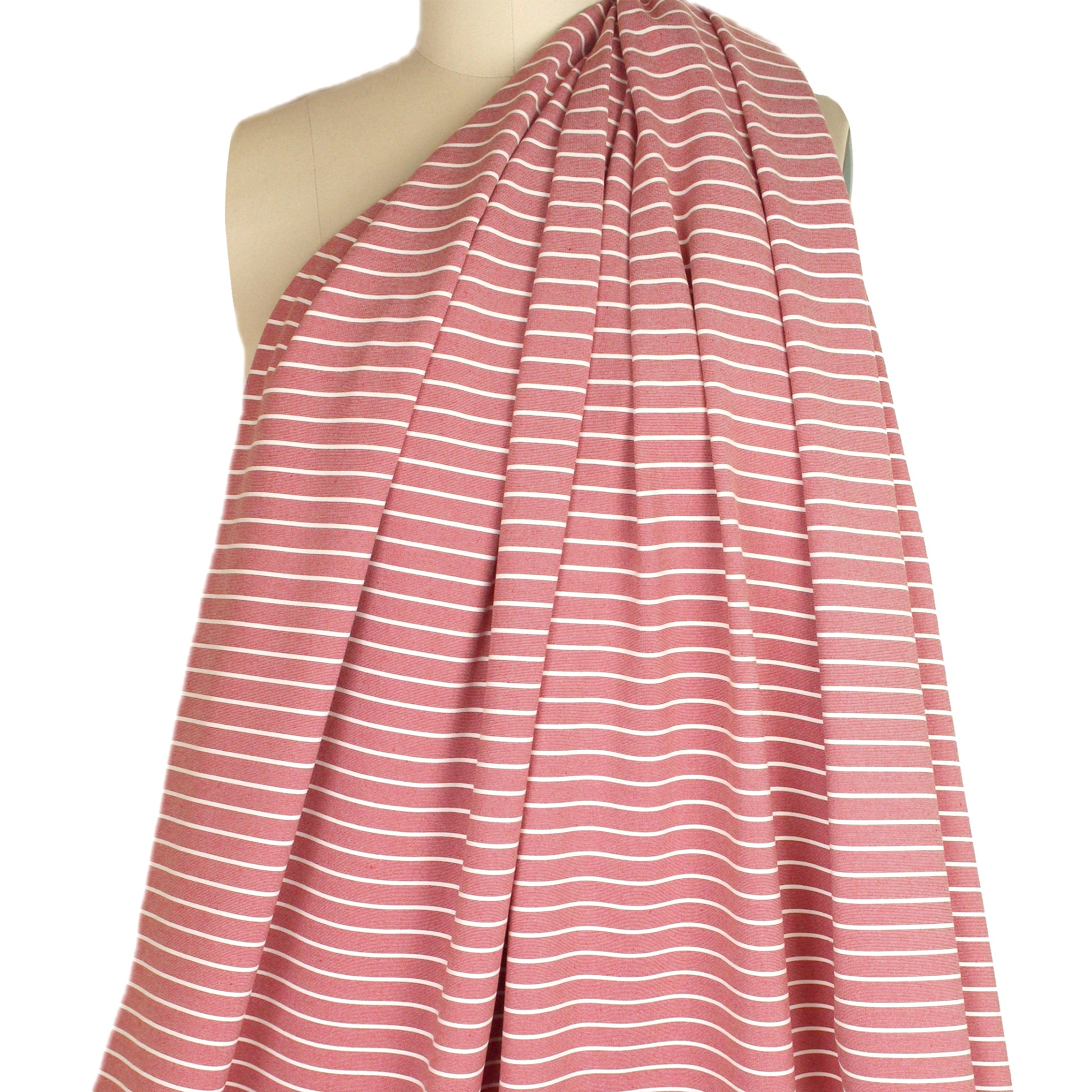 4-way stretch ponte - rouge/white