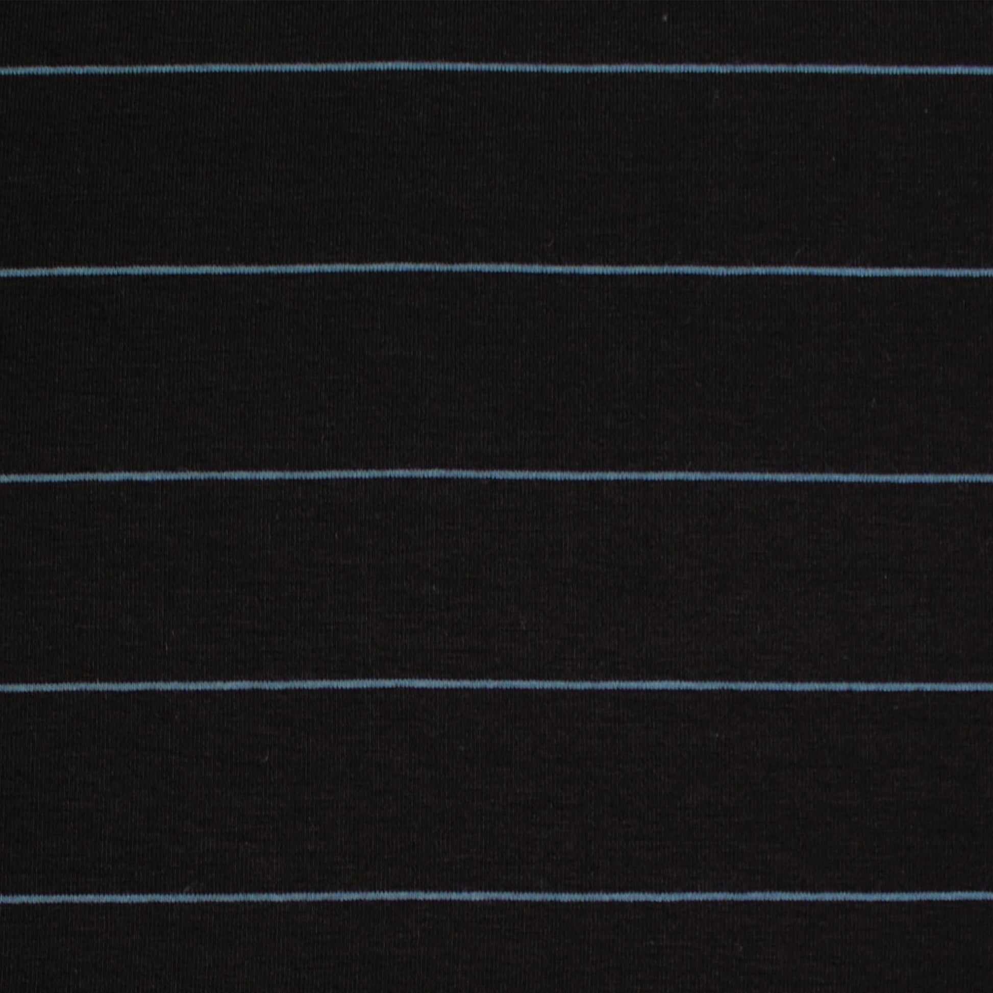 yarn-dyed viscose/spandex jersey - black/bluestone