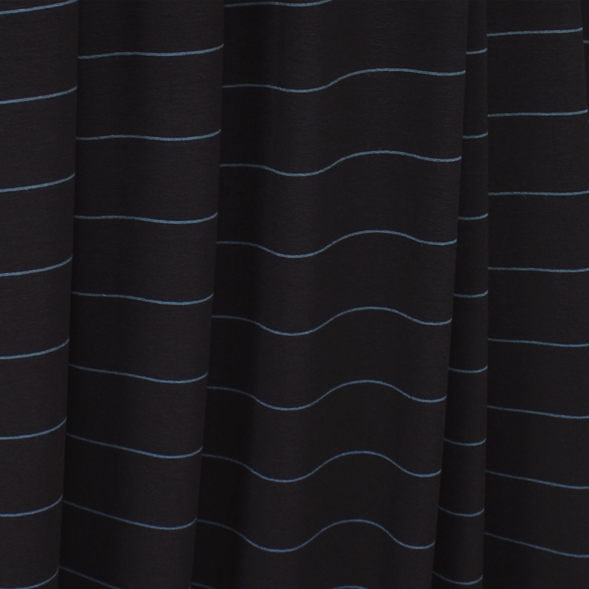 yarn-dyed viscose/spandex jersey - black/bluestone