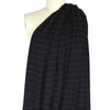 yarn-dyed viscose/spandex jersey - black/bluestone