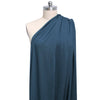 yarn-dyed rayon/spandex jersey - bluestone / black