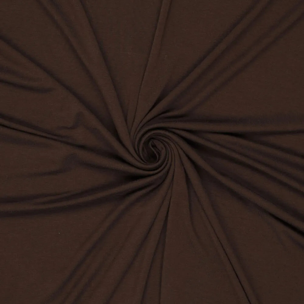'prima lana' drapey lyocell/wool jersey, Oeko-Tex cert. - chocolate