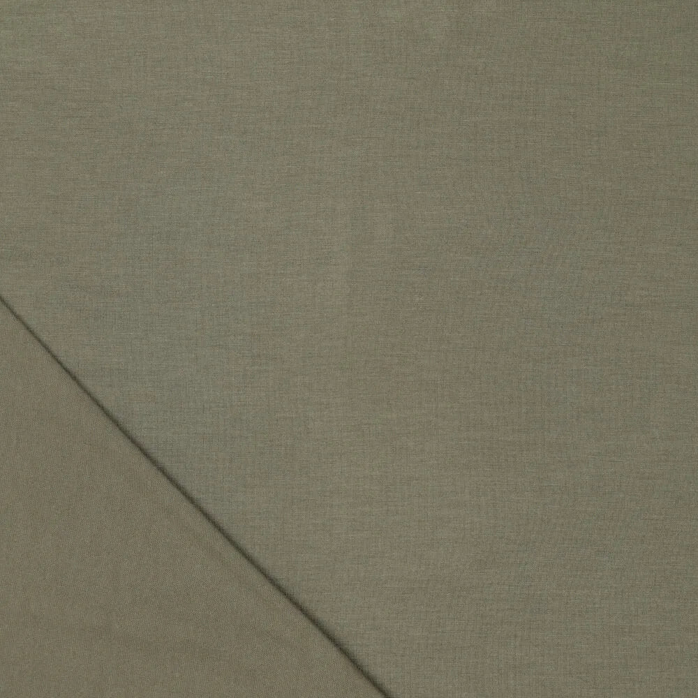 'prima lana' drapey viscose wool blend knit, Oeko-Tex cert. - loden green