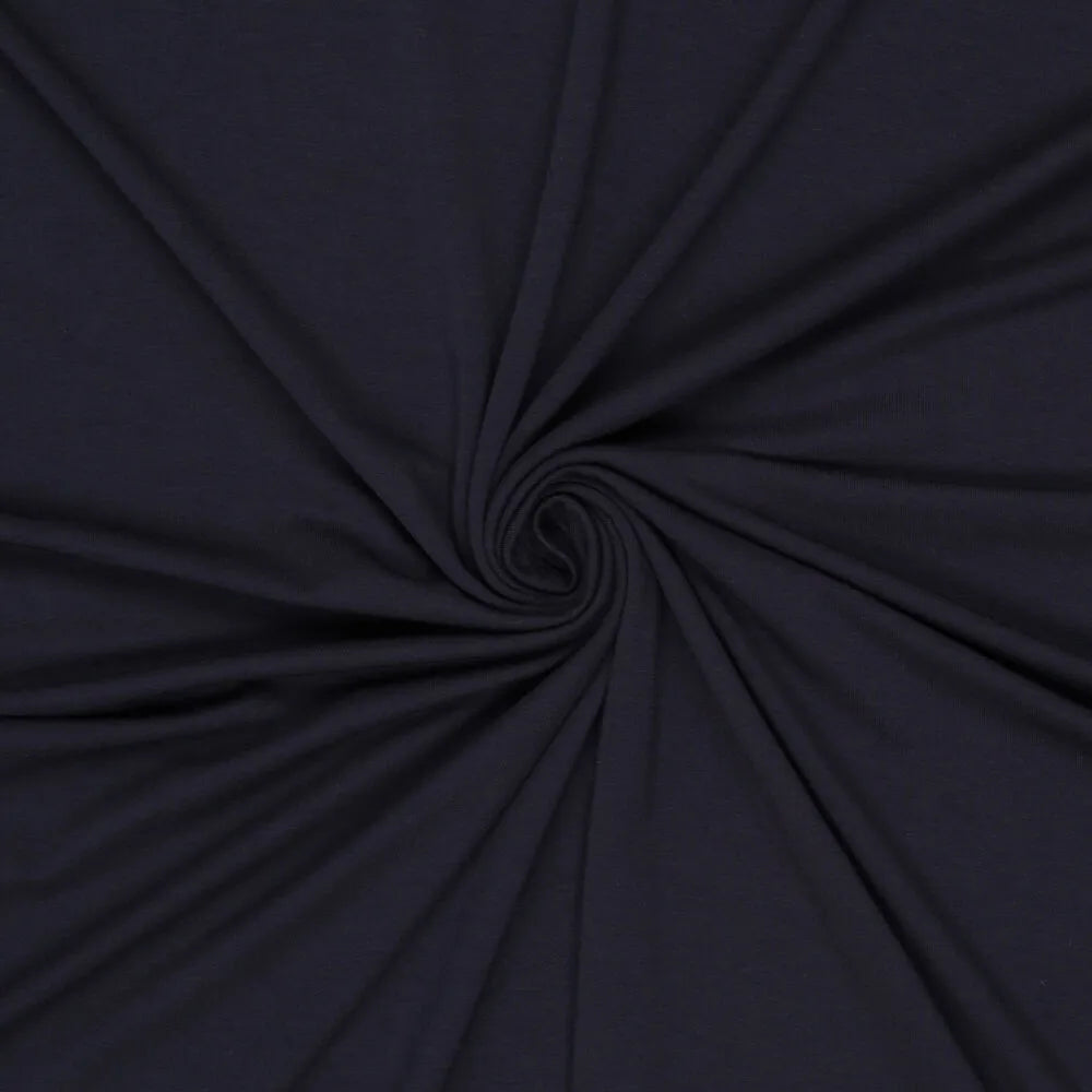 'prima lana' drapey lyocell/wool jersey, Oeko-Tex cert. - midnight