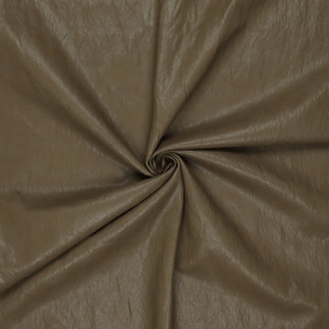 'super washed' viscose blend backed faux leather - olive green