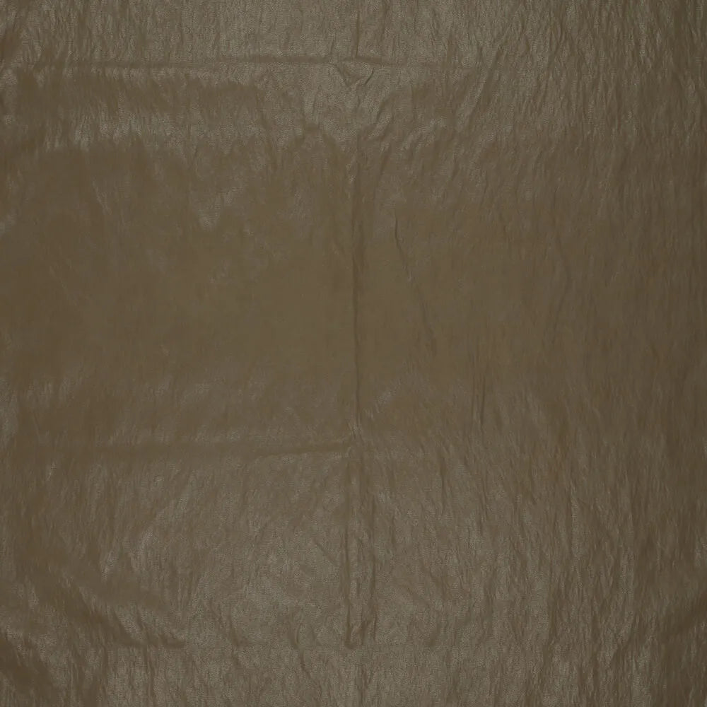 'super washed' viscose blend backed faux leather - olive green