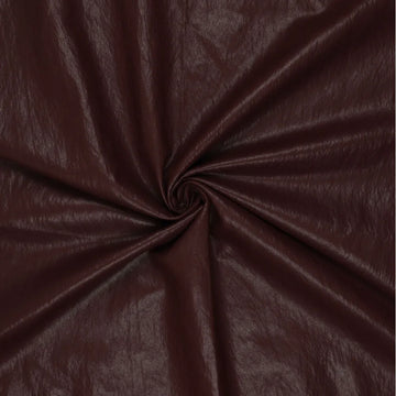 'super washed' viscose blend backed faux leather - sable