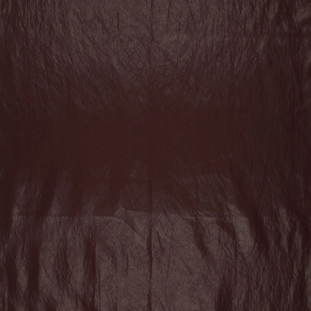 'super washed' viscose blend backed faux leather - sable