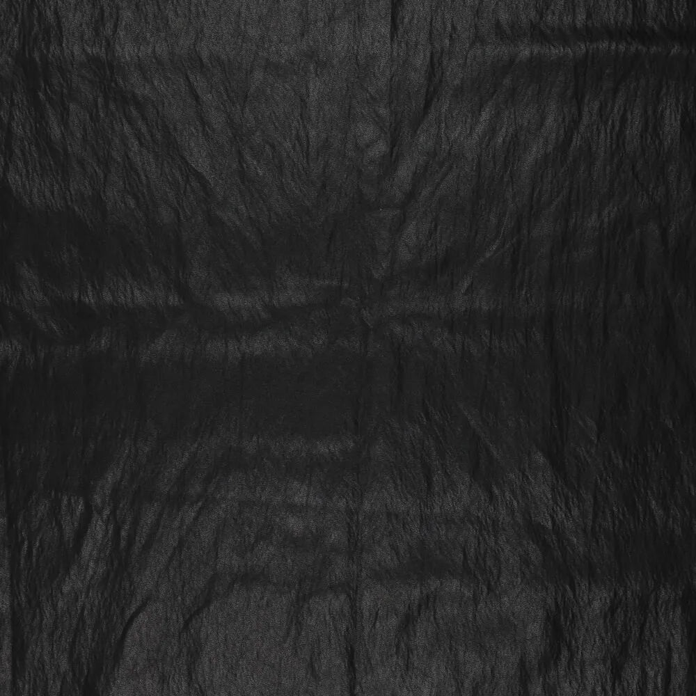 'super washed' viscose blend backed faux leather - black