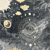 European 'sky chart' printed dressweight linen woven