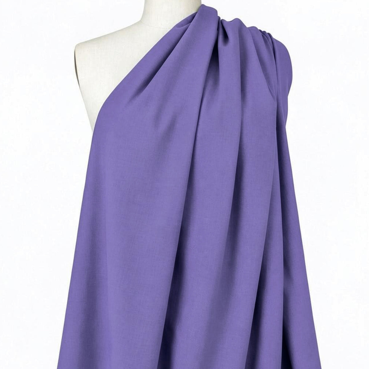 European linen/rayon stretch woven - periwinkle