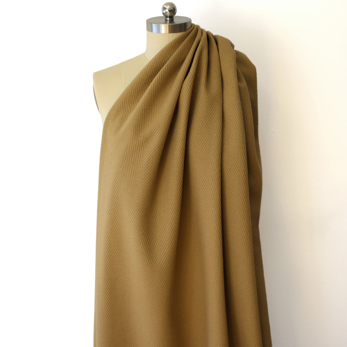 coating, all-wool herringbone - tan