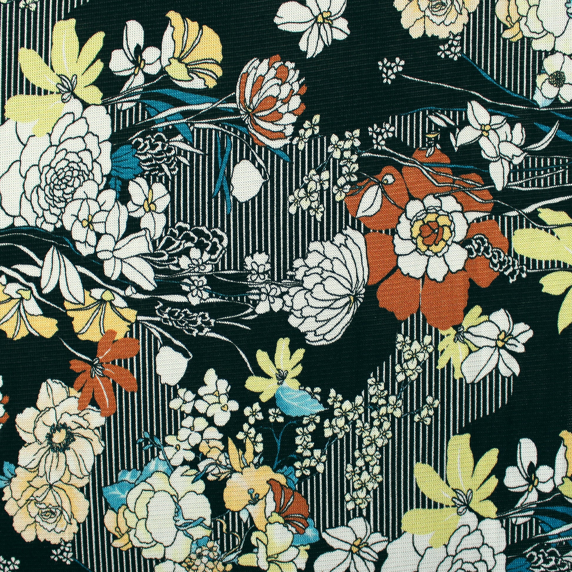 Italian 'illustration' light & drapey viscose sweater knit