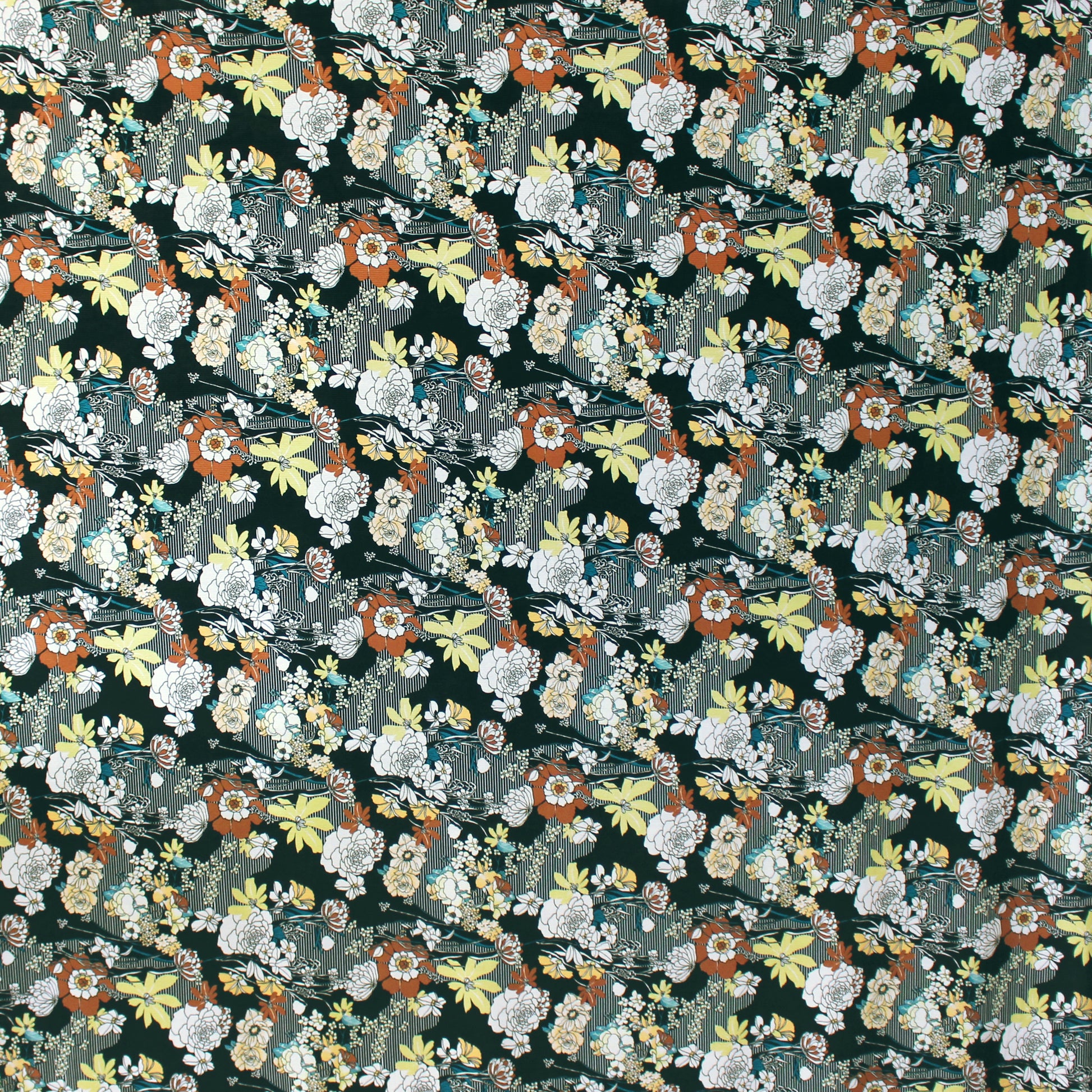 Italian 'illustration' light & drapey viscose sweater knit