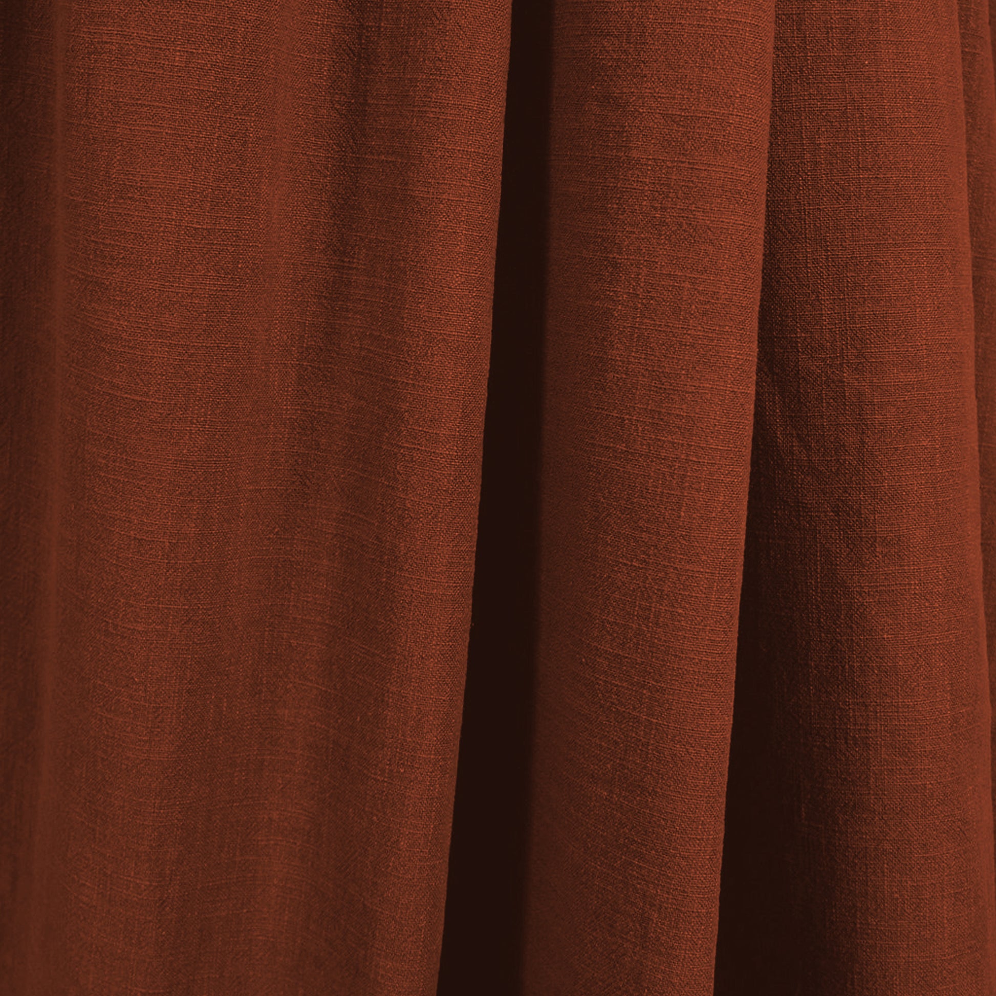 stonewashed ramie mid-weight textured woven - burnt sienna