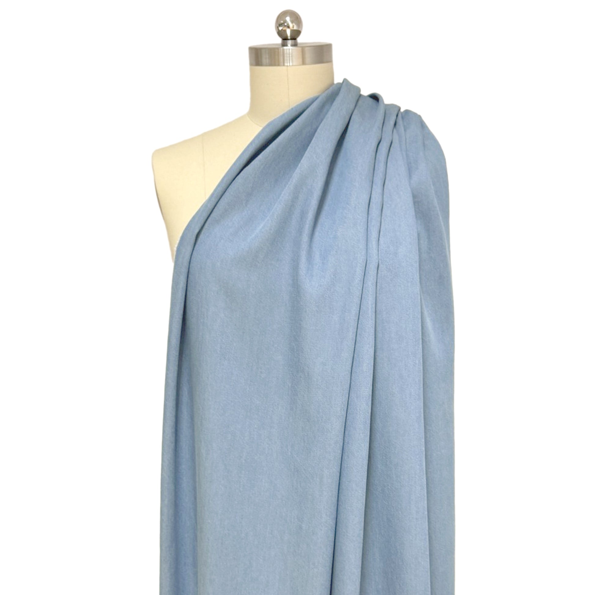 Tencel drapey twill - bleached blue