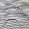 Italian yarn-dyed black/white stripe cotton gauze