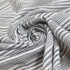 Italian yarn-dyed black/white stripe cotton gauze