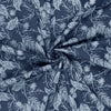'denim palms' printed lightweight denim