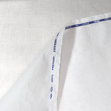Premium 100% cotton organdy - white