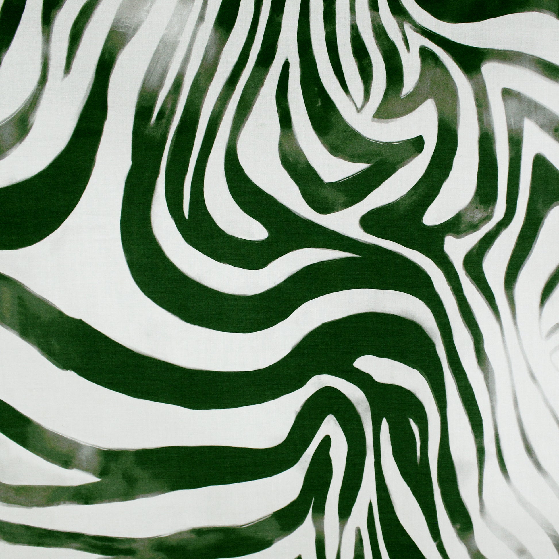 'green zebra' printed viscose challis