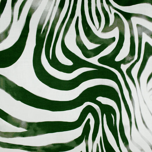 'green zebra' printed viscose challis