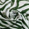 'green zebra' printed viscose challis
