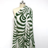 'green zebra' printed viscose challis