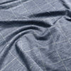 Italian 'windowpane' wool/silk/viscose knit - delft blue