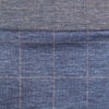 Italian 'windowpane' wool/silk/viscose knit - nautical blue