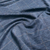 Italian 'windowpane' wool/silk/viscose knit - nautical blue