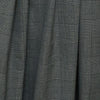 Italian plaid wool/cotton tropical suiting - charcoal