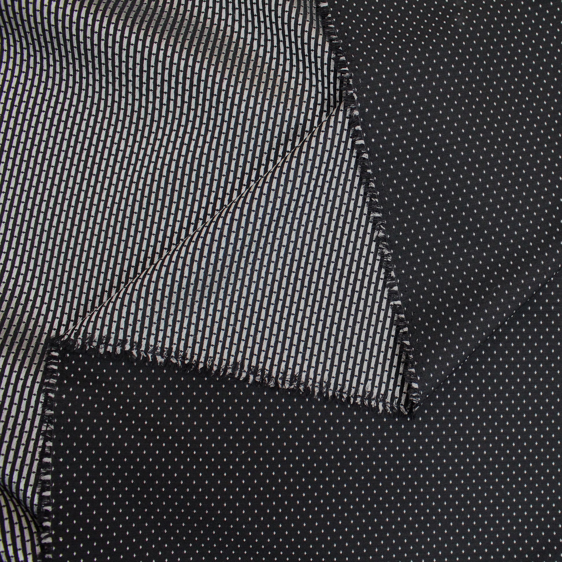 Italian 'black tie' virgin wool blend jacquard