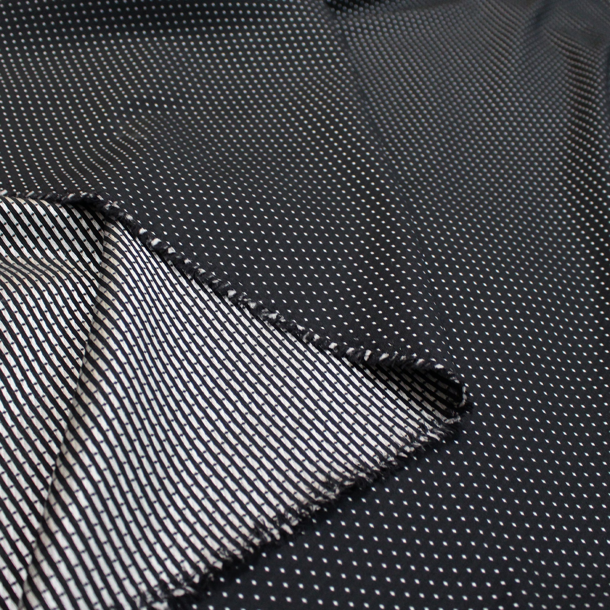 Italian 'black tie' virgin wool blend jacquard