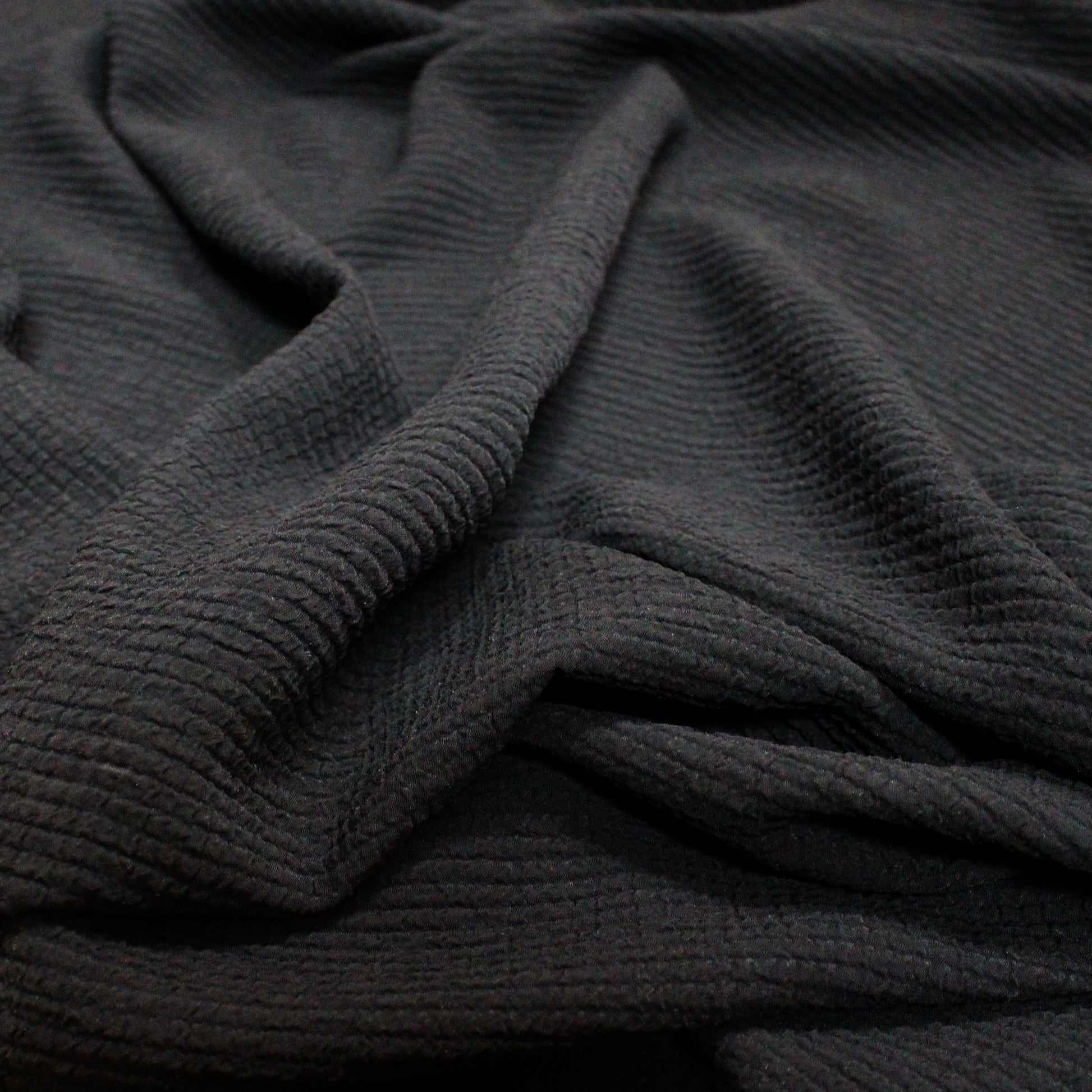 deadstock textured doubleweave occasionwear - black