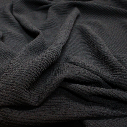 deadstock textured doubleweave occasionwear - black