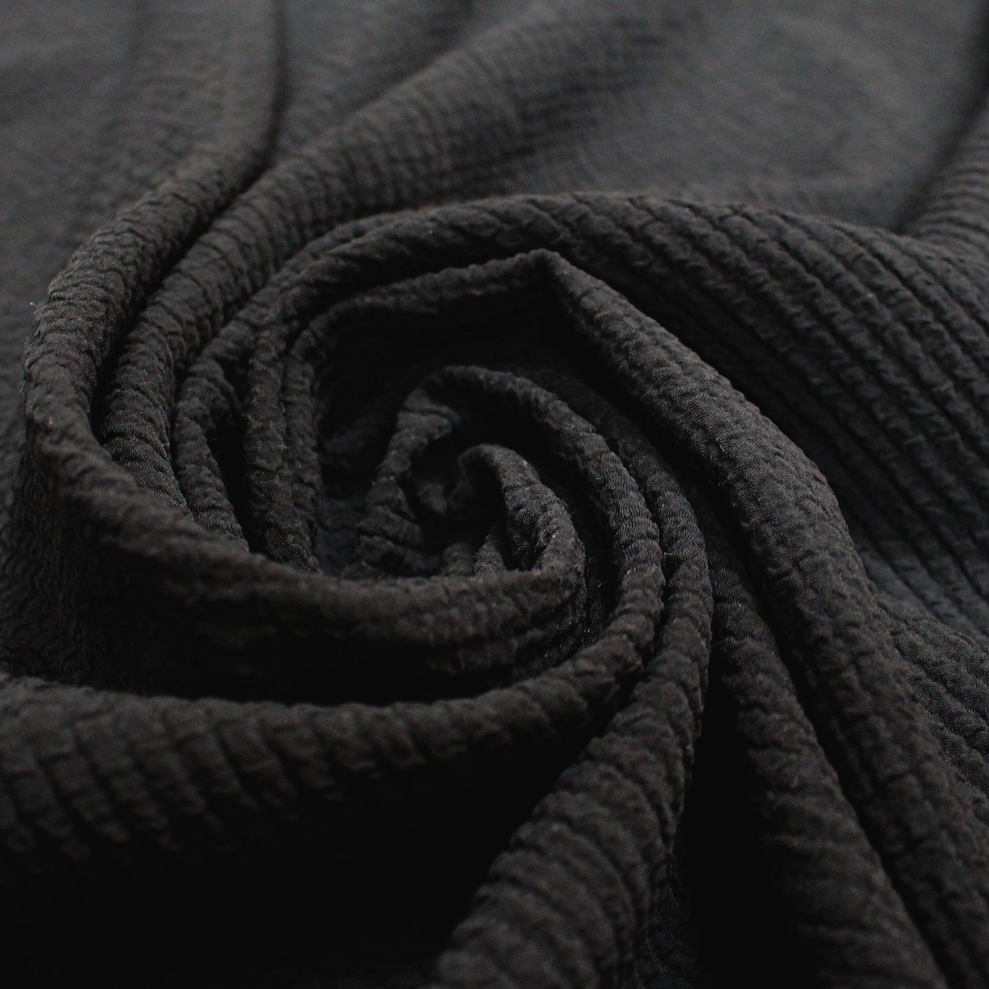 deadstock textured doubleweave occasionwear - black