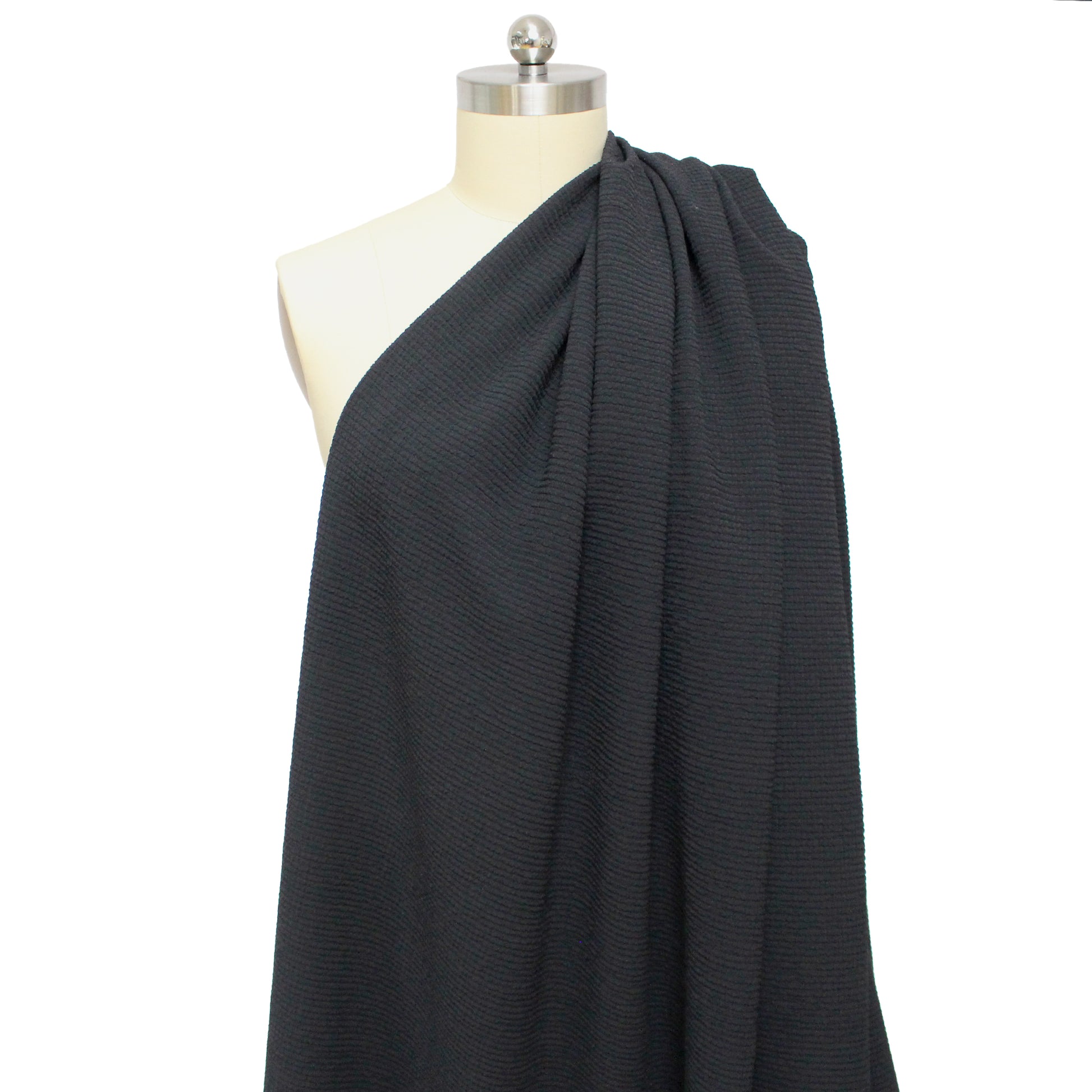 deadstock textured doubleweave occasionwear - black