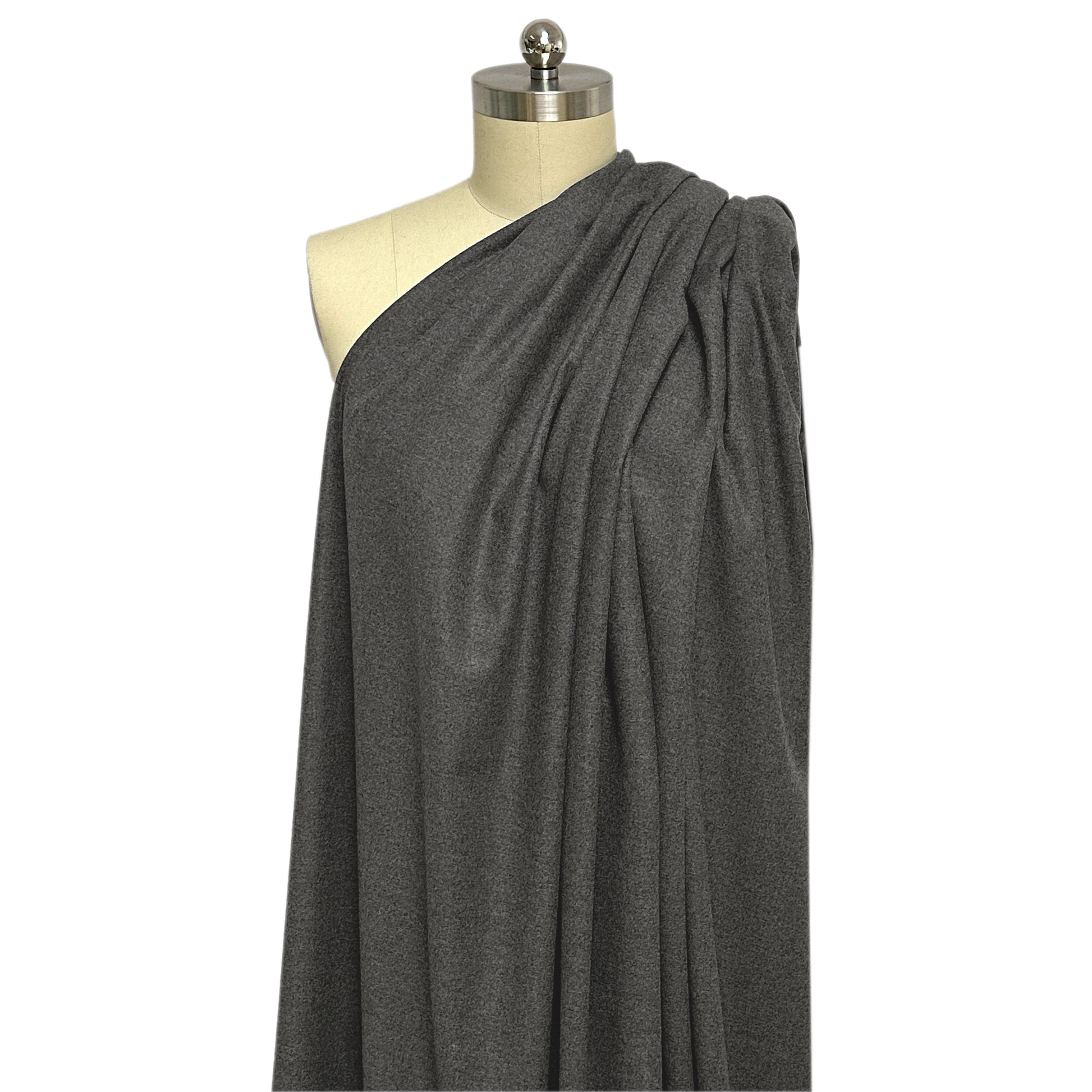 Lor0 Piana brushed wool woven suiting - charcoal