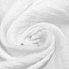 mousseline stretch cotton bubble gauze - white