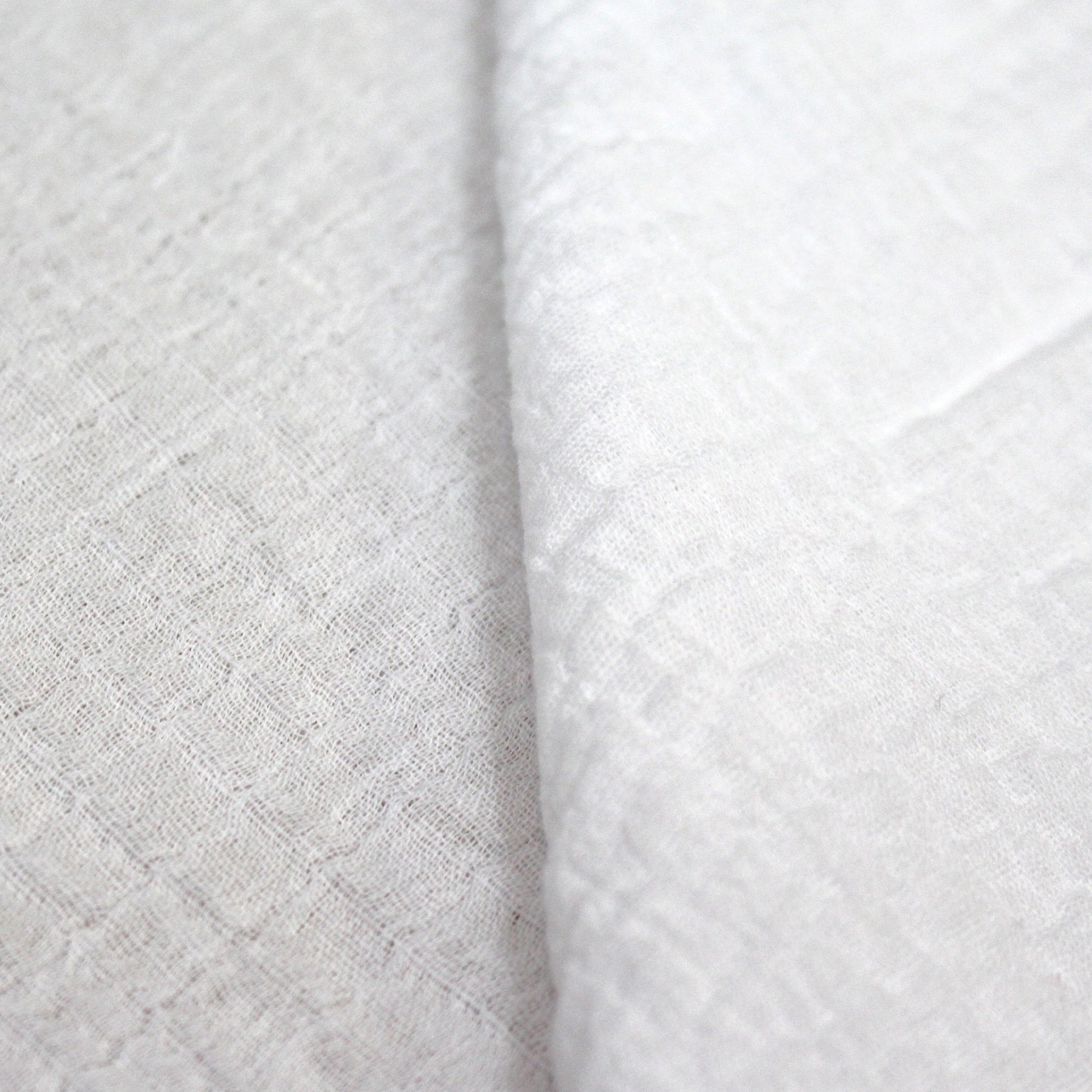 mousseline stretch cotton bubble gauze - white