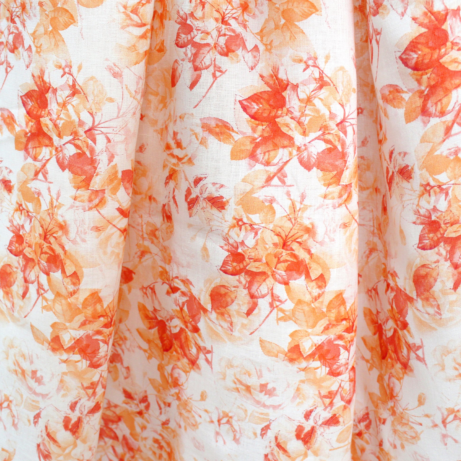 European 'sorbet petals' linen dressweight woven