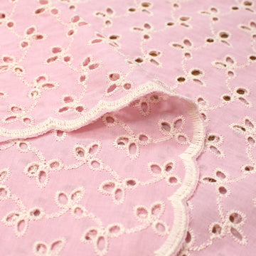 'rosemary' embroidered cotton eyelet - strawberry shortcake