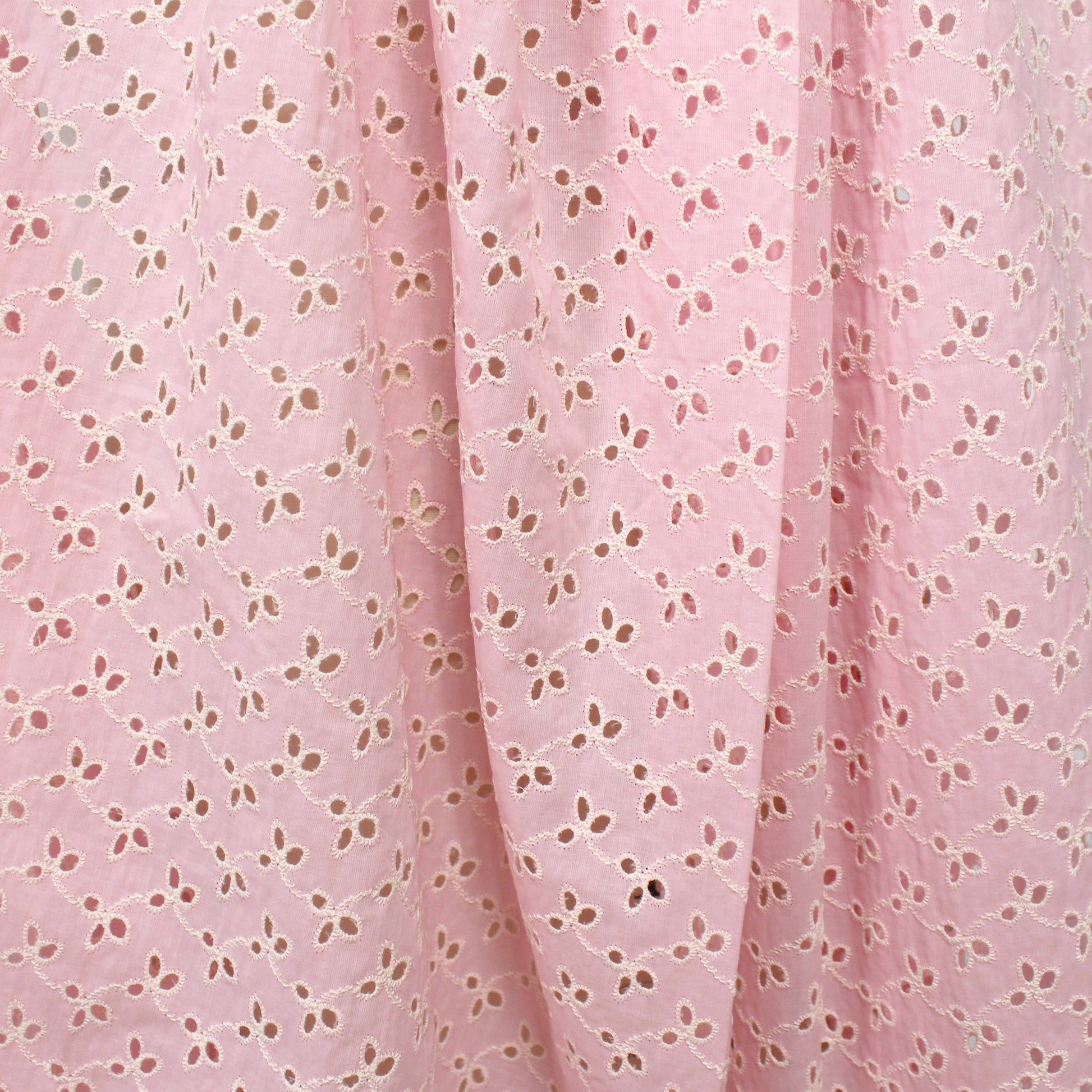 'rosemary' embroidered cotton eyelet - strawberry shortcake
