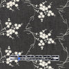 'baby's breath' embroidered lightweight denim - soft black