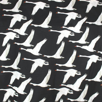 Italian deadstock 'migration' cotton voile